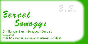 bercel somogyi business card